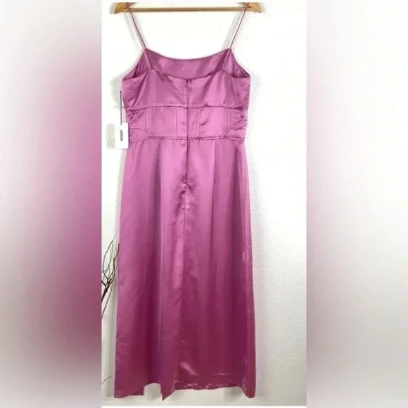 ! NWT Jason Wu Satin Slip Midi Corset Dress with Square Neckline - Size sm… - Picture 2 of 6